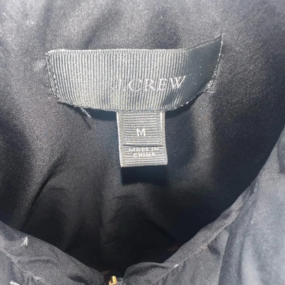 J Crew Black Quilted Vest - Picture 3 of 3